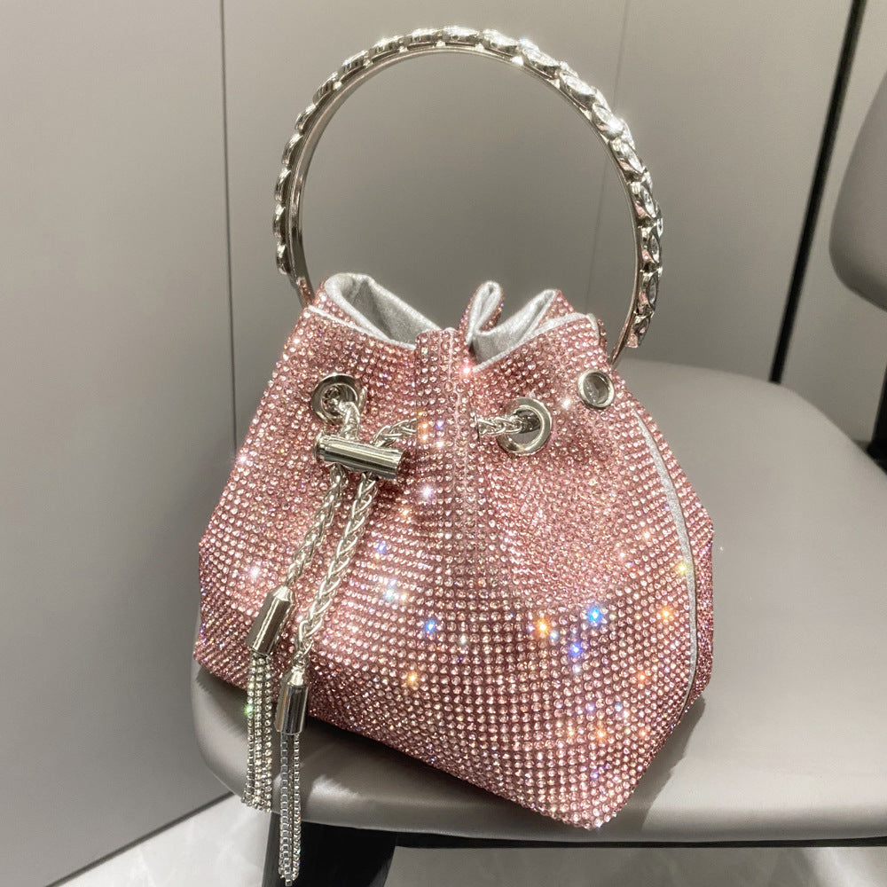 Sparkling Diamond Rhinestone Potli Bucket Bags