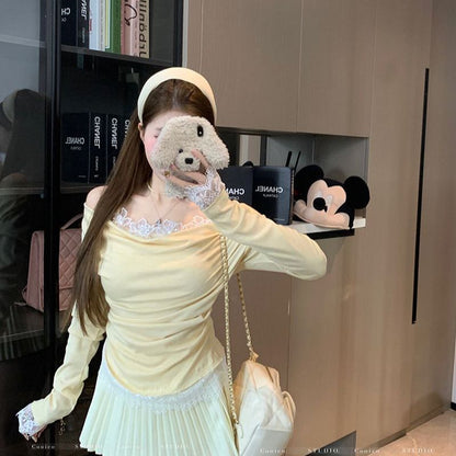 Aura Lace Off Shoulder Top - Fashionnsio