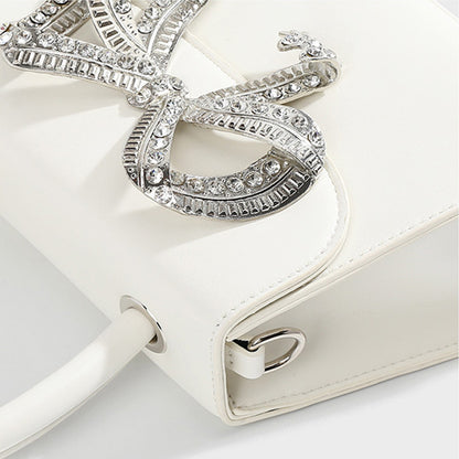 Diamond Shiny Bow Handbags/Sling Bags fashionnsio