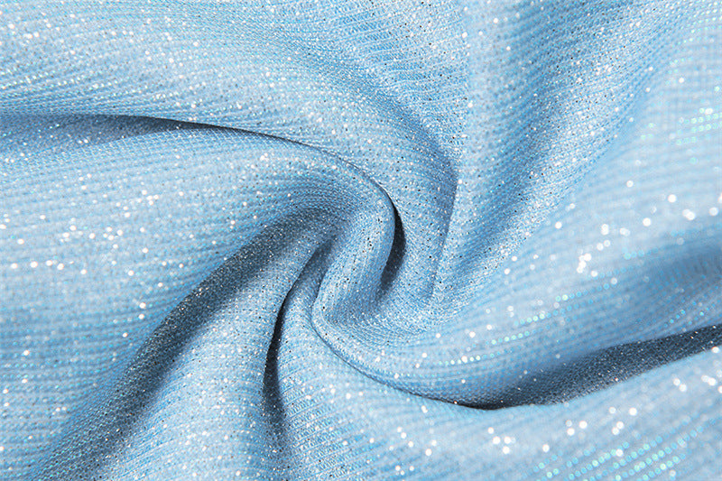 Sparkle Pleated Mini Dress - Fashionnsio