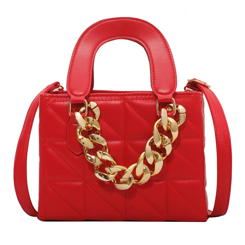 Rhombus Chain Tote Handbags