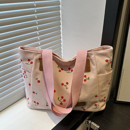 Cherry Pattern Tote Bags - Fashionnsio
