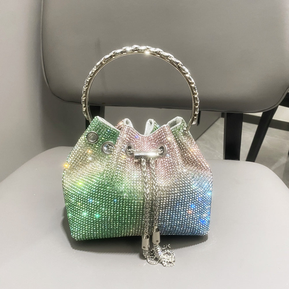 Sparkling Diamond Rhinestone Potli Bucket Bags