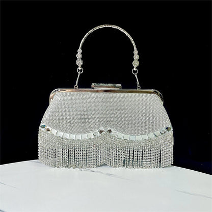 Diamond Tassel Clutch Festival/Wedding Bag