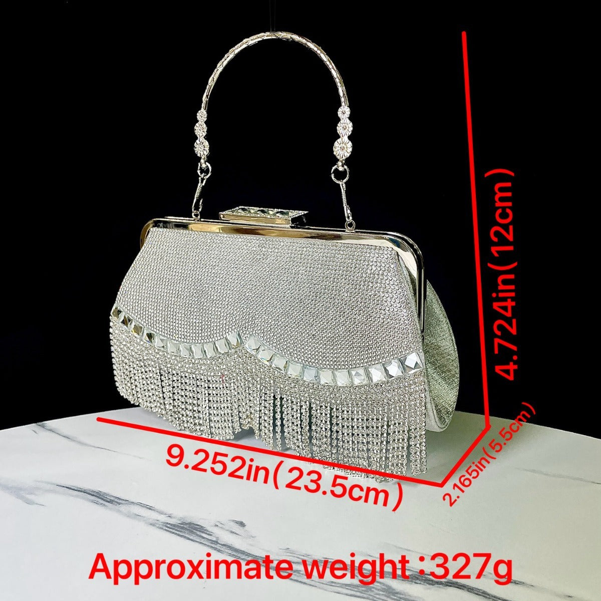 Diamond Tassel Clutch Festival/Wedding Bag