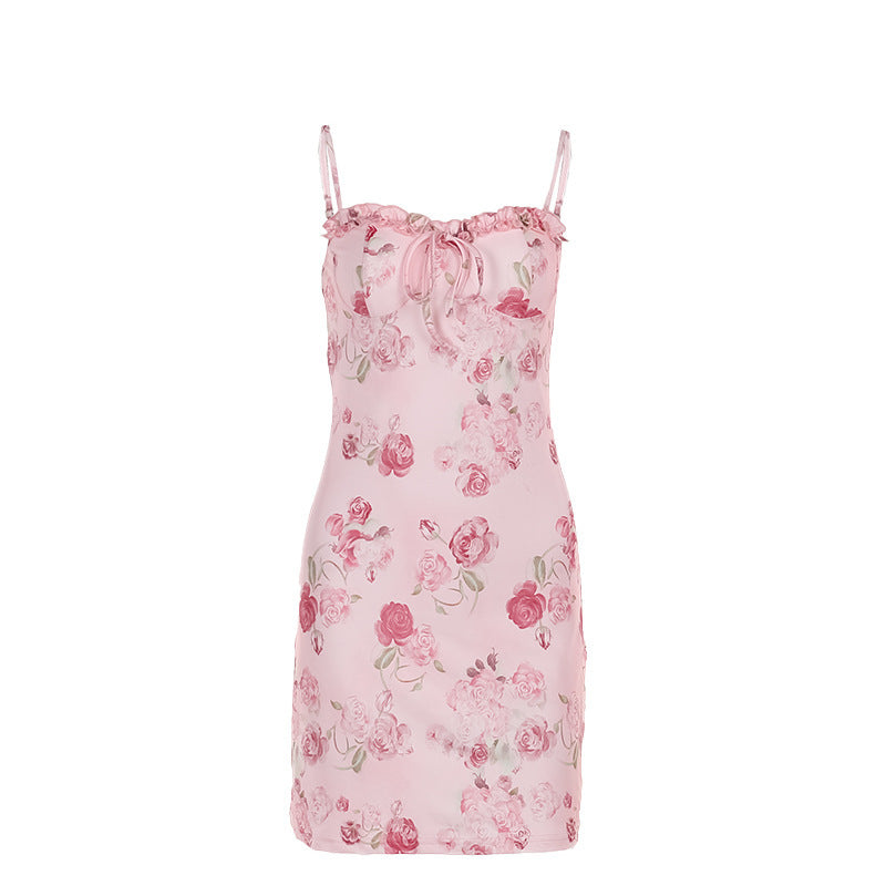 Floral Print Bodycon Mini Dress