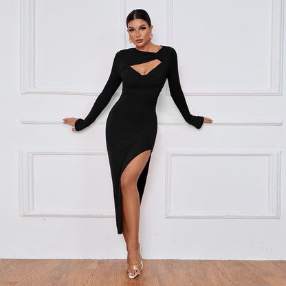 Sexy Hollow Out Slit Dress