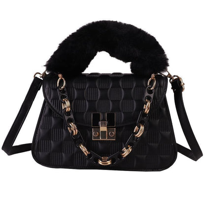 Embossed Plush Handbags/Sling Bags fashionnsio