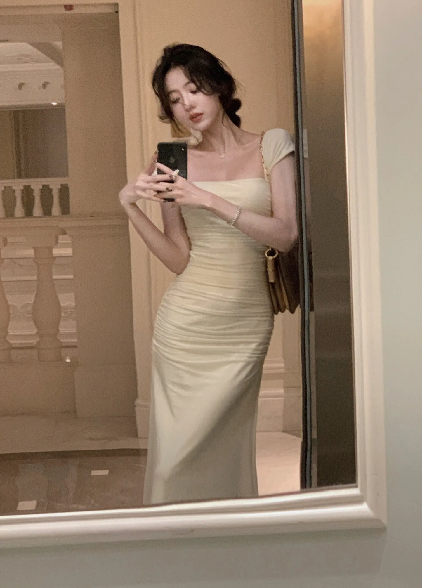 Korean Long Bodycon Dress