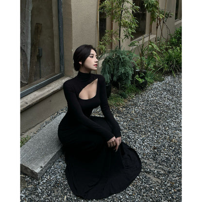 Hollow-out Maxi Dress - Fashionnsio