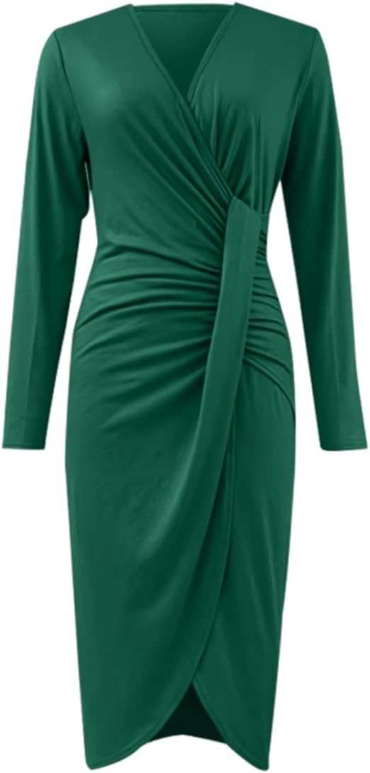 Twist Front Wrap Dress