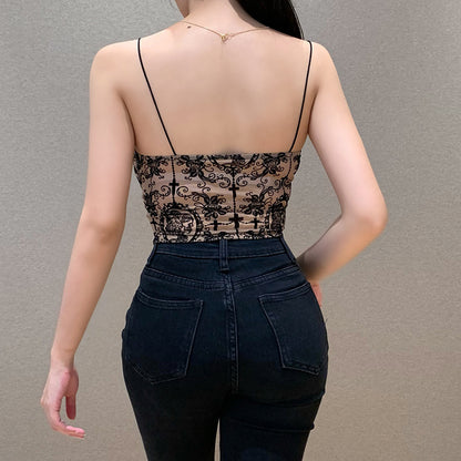 Printed Corset Crop Top