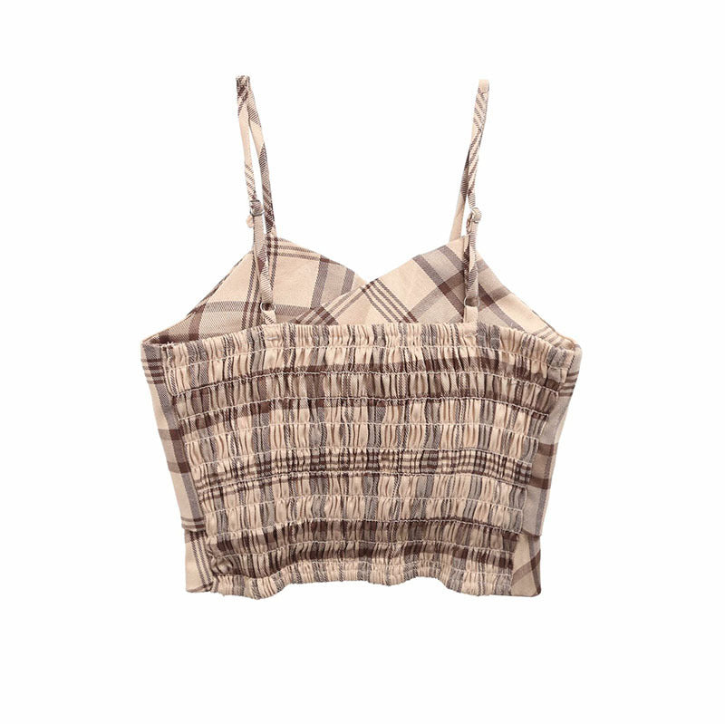 Plaid Bow Crop Top