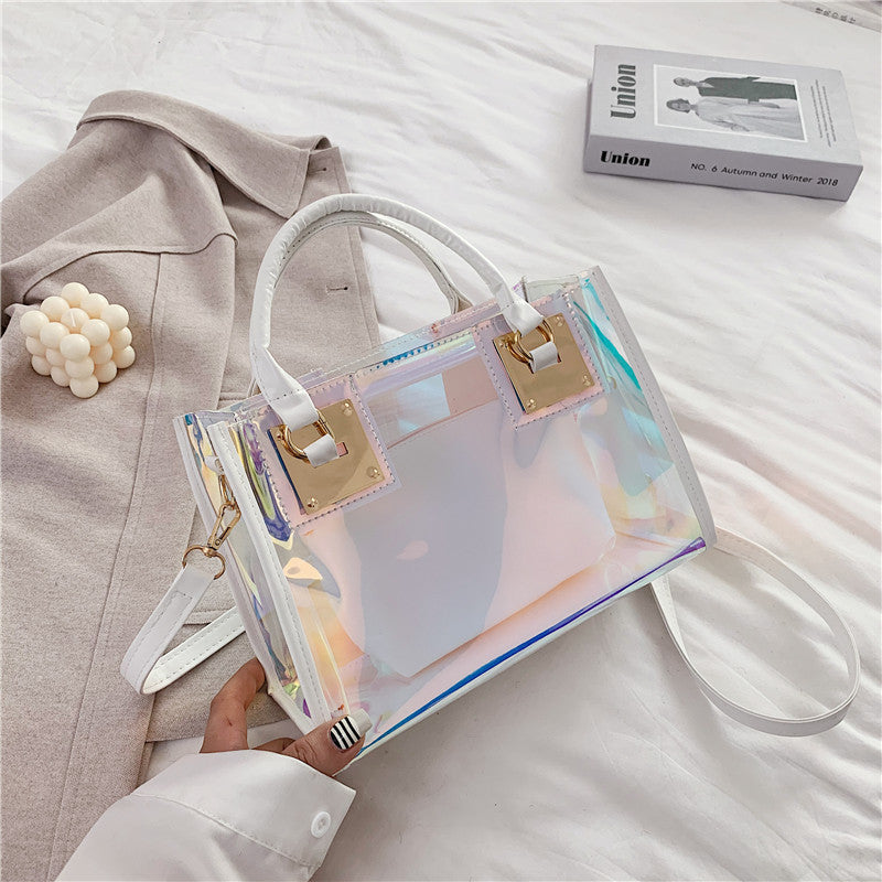 Holographic Transparent Tote Bags