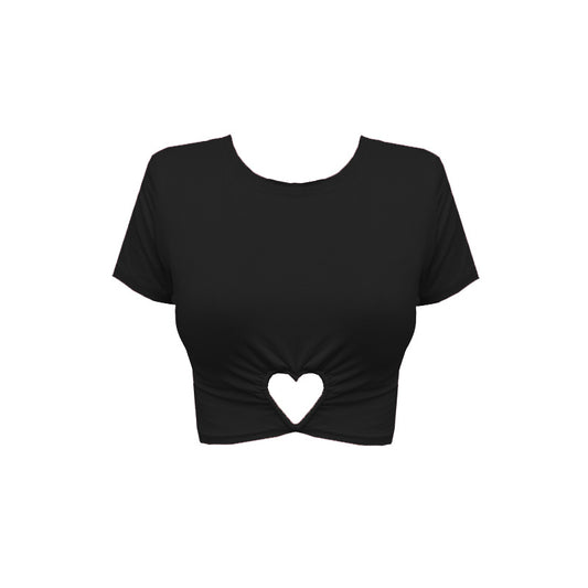 Heart Tee Crop Top fashionnsio