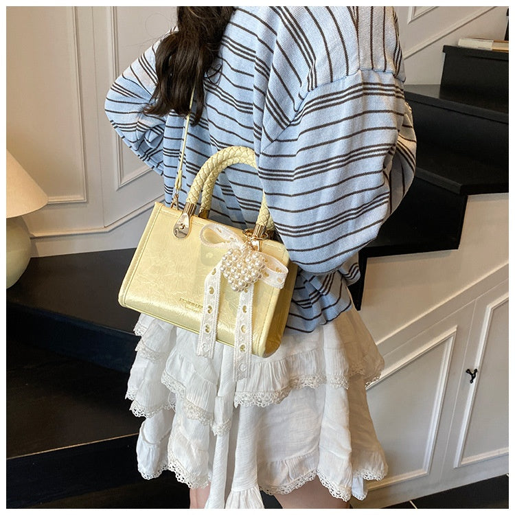 Fashionable Ribbon Tote Handbags - Fashionnsio