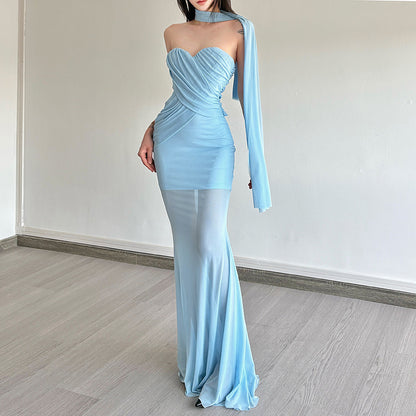 Elegant Mermaid Evening Gown fashionnsio
