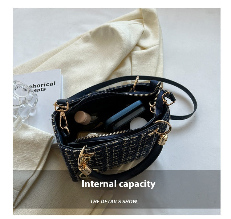 Chic Tweed Handbags - Fashionnsio