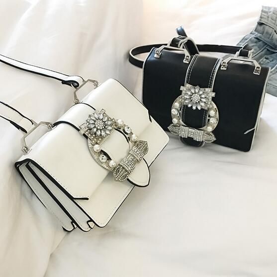 Chic Pearl Diamond Sling Bags fashionnsio