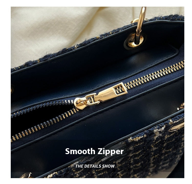 Chic Tweed Handbags - Fashionnsio