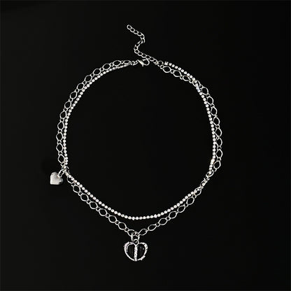 Black Heart Pendant Necklace