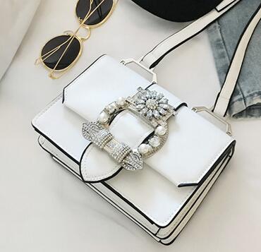 Chic Pearl Diamond Sling Bags