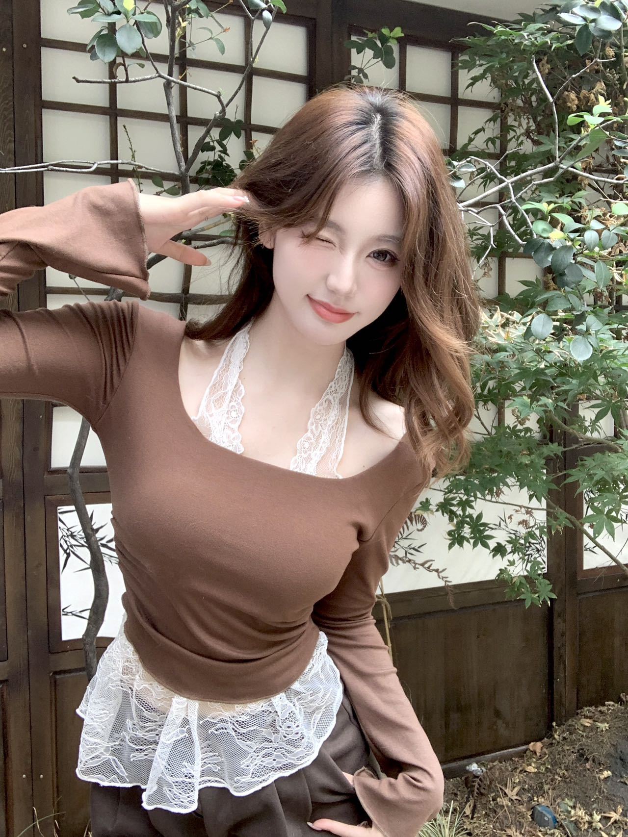 Lace Long Sleeve Top
