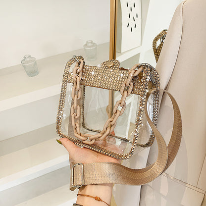 Transparent Rhinestone Handbags