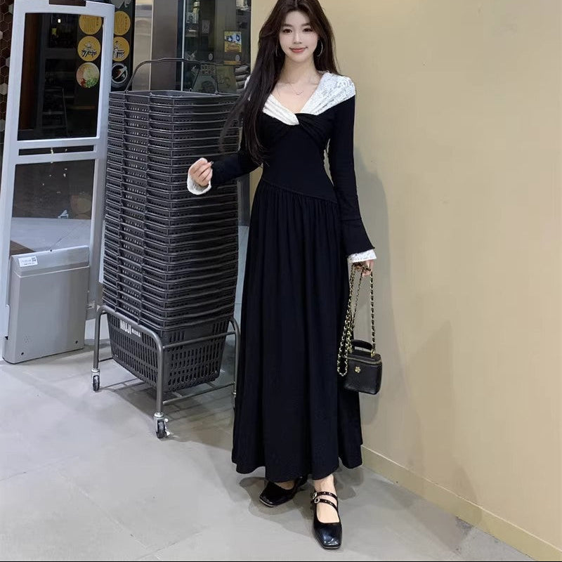 Lace Knot Maxi Dress - Fashionnsio