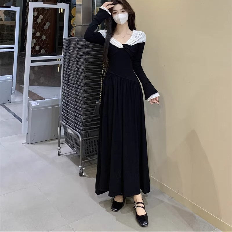 Lace Knot Maxi Dress - Fashionnsio