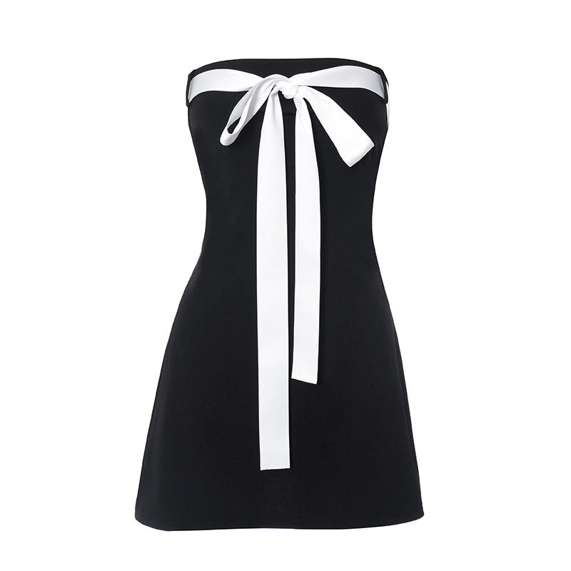 Cute Bow Mini Dress