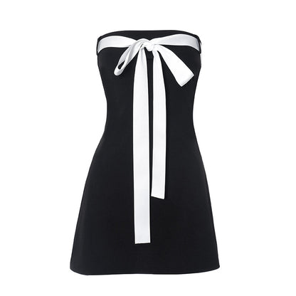 Cute Bow Mini Dress fashionnsio