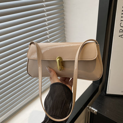 Glossy Underarm Shoulder Bags - Fashionnsio
