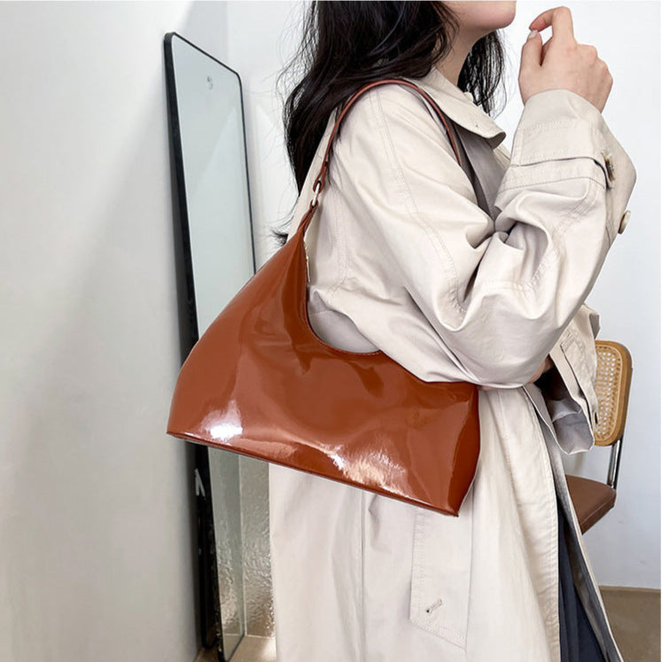 Metallic Glossy Women's Shoulder Bags fashionnsio