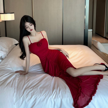 Floral Layered Ruffle Dress - Fashionnsio