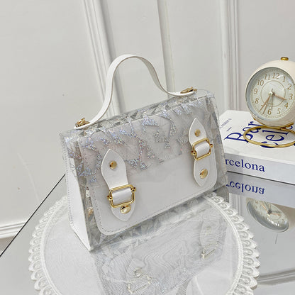 Clear Double Clasp Handbags fashionnsio