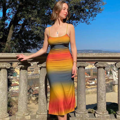 Sunset Gradient Maxi Dress