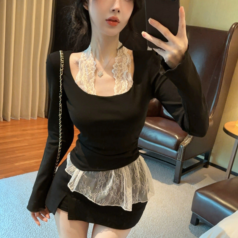 Lace Long Sleeve Top