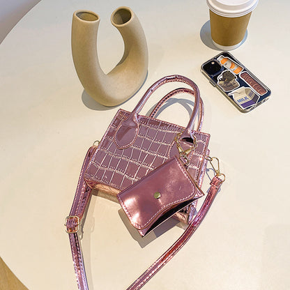 Metallic Glossy Mini Handbags fashionnsio