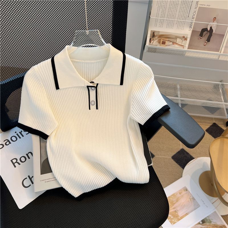 Korean Knitted T-shirt Top