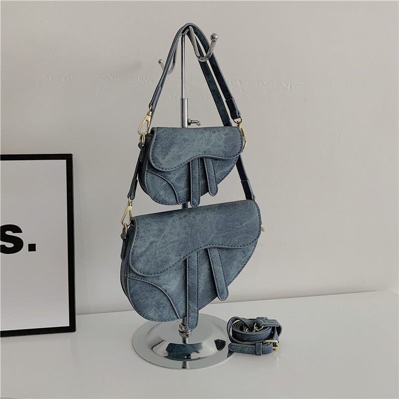 Saddle Double Strap Shoulder Bags fashionnsio