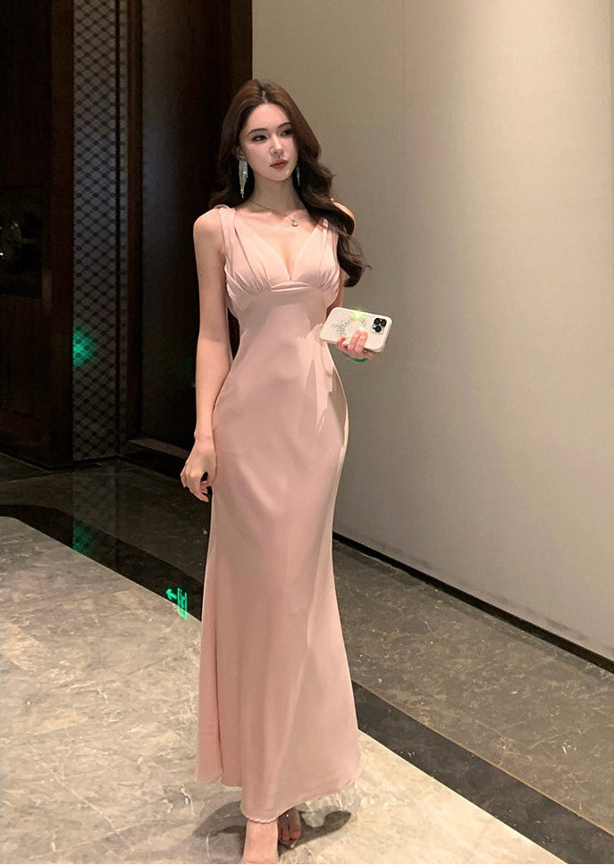 Blush Mermaid Evening Gown - Fashionnsio