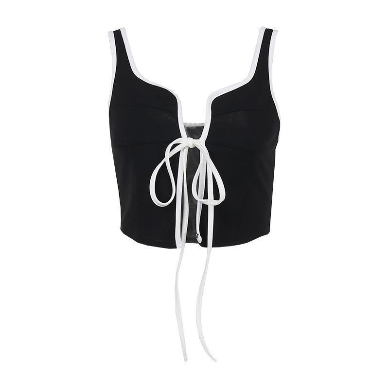 Front Tie Up Vest Top