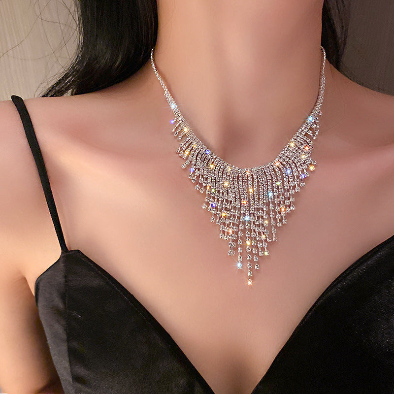 Fringe Statement Diamond Necklace