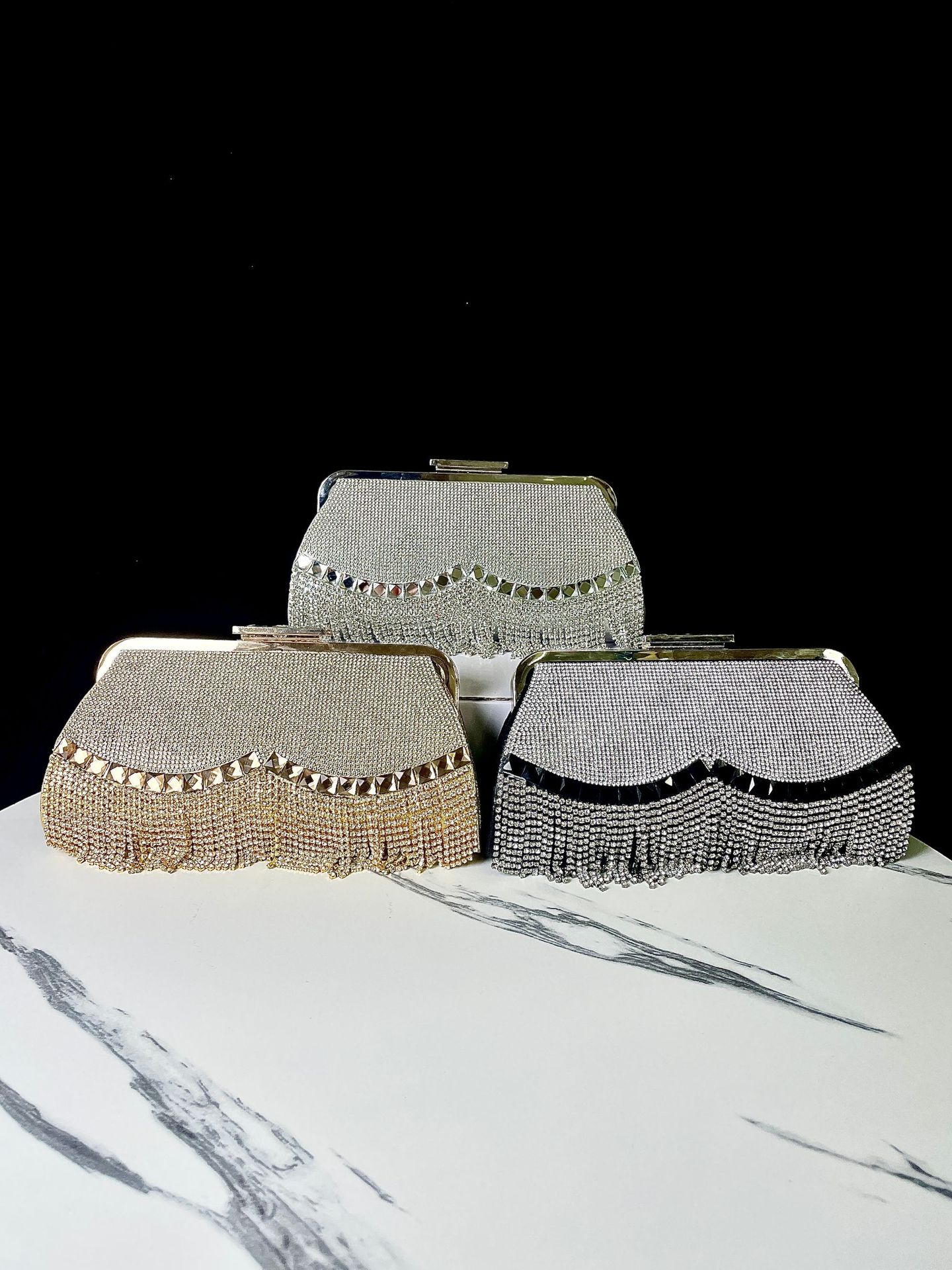 Diamond Tassel Clutch Festival/Wedding Bag