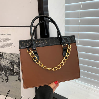 Chain Decor Tote Handbags