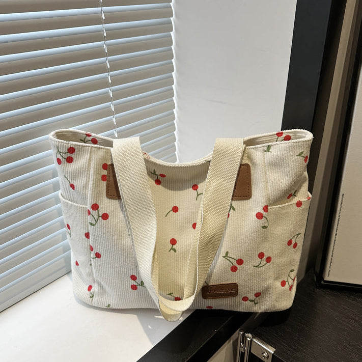 Cherry Pattern Tote Bags - Fashionnsio