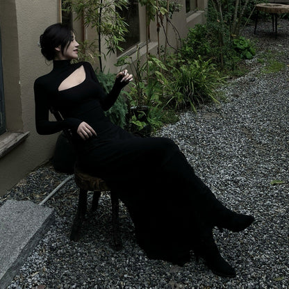 Hollow-out Maxi Dress - Fashionnsio