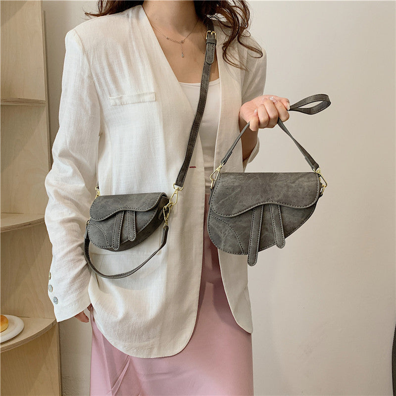 Saddle Double Strap Shoulder Bags fashionnsio