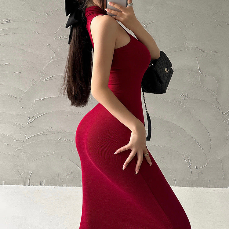 Turtleneck Bodycon Long Dress